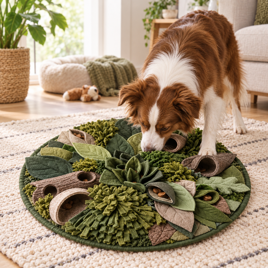 Nature-Inspired Snuffle Mat for Mental Stimulation & Happy Play